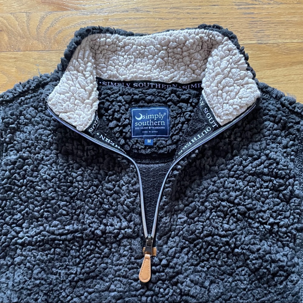 Simply Southern 1/4 zip Sherpa Pullover